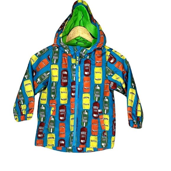 Children's Place Waterproof Cars Jacket/Vintage 4T - Picture 6 of 12
